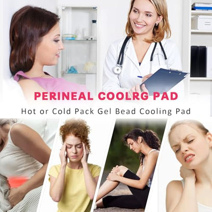 Perineal Cooling Pad, Postpartum Cold Packs Gel Bead Ice Pack Cold Therapy for Women After Pregnancy and Delivery（Pink - color: Pink