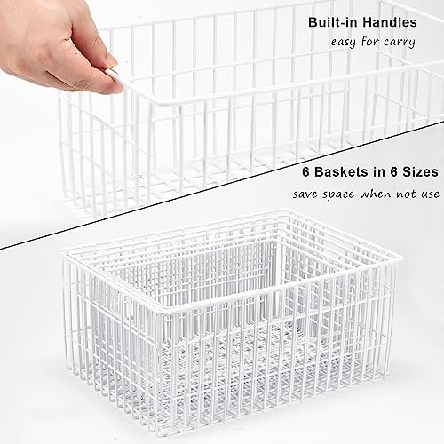 Orgneas Vertical Sides Freezer Organizer Bins for Upright Freezer