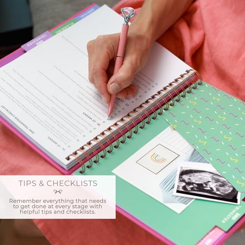 Clever Fox Pregnancy Journal, Expecting First Time Mom Planner Violet - color: Violet Blossom, size: 9" x 10.5" Regular Edition