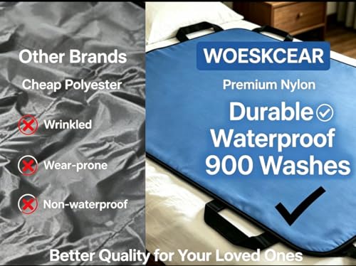 Positioning Bed Pad with Handles Extra-Large 79"x40" 500LBS Slide Sheet - size: 79*40