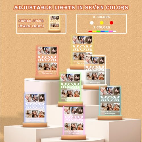 Custom Picture Frames, Personalized Gifts for Mom from Daughter Son - color: Style-06-Mom