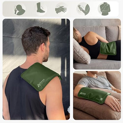 Flexible Hot and Cold Gel Pack Medium 8" x 12", 2 Pack - size: Medium (2 pack), style: Green