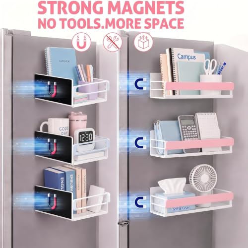 Patelai 3 Pack Pink Magnetic Water Bottle Organizer for Refrigerator - color: Pink