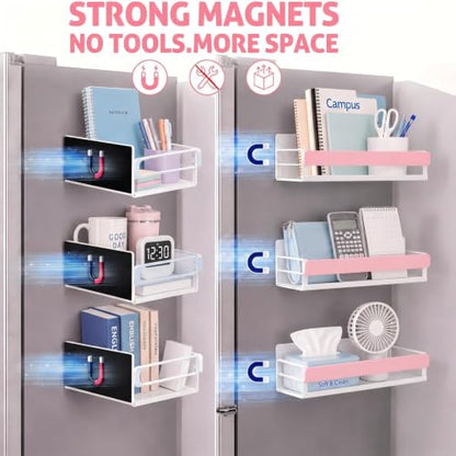 Patelai 3 Pack Pink Magnetic Water Bottle Organizer for Refrigerator - color: Pink