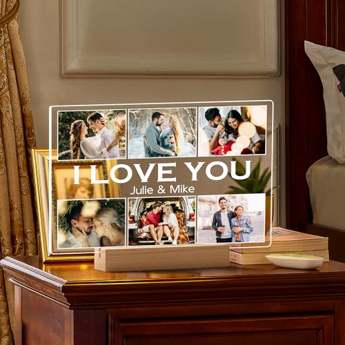 Custom Picture Frame, Personalized Anniversary Birthday Gifts for Women Men - color: Style-06-01