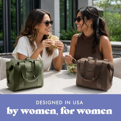 Fit & Fresh Remi Neoprene Lunch Bag for Women w/Ice Pack & Containers - color: Olive Green, size: One Size