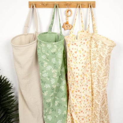 MEXXI Muslin Nursing Covers for Breastfeeding, 2 Pack Privacy Nursing Apron - color: Cream