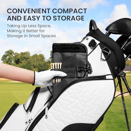 FINGER TEN Mini Golf Bag for 3-7 Clubs - color: Blue with Ball Pouch, size: 1Pc