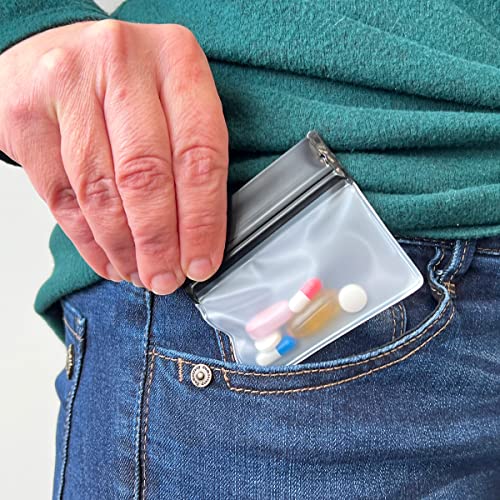Ezy Dose Reusable 7-Day Travel Pill Pouch Set, Multi-Color - size: 7 Count (Unlabeled)