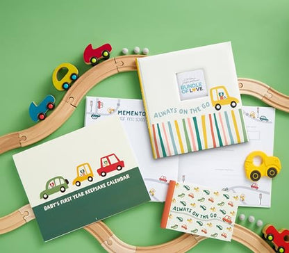 C.R. Gibson Baby Keepsake Memory Book, 9.5" x 10", Always on the Go - style: Always on the Go