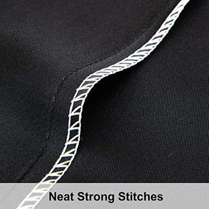 NTBAY Queen Satin Pillowcases, Set of 2, Black - color: Black, size: 2 x Queen (20 x 30 Inches)