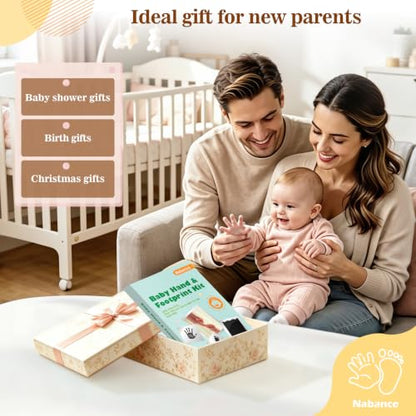 Nabance Baby Footprint Kit, Inkless Baby Hand and Footprint Kit, 4 Pack - size: 4-Pack, Regular 2.3" x 3.7"