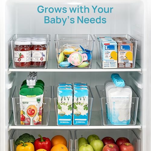 Vtopmart 8 Pack Breast Milk Storage Bags Container with Adjustable Dividers - size: 8 Pack