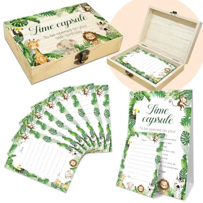 Baby Time Capsule Box Kit, Jungle Animals Time Capsule Cards (B10) - style: Jungle Animals