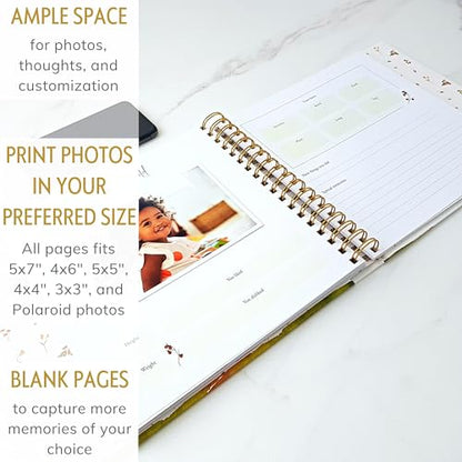 Personalized Baby Memory Book, 4x6 Photo Cover, First 5 Years, Woodland - color: Whimsical Woods