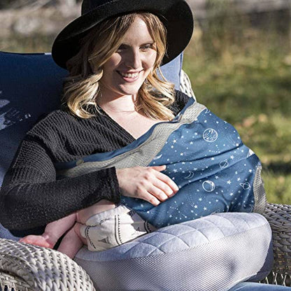 Boppy 4 and More Multi-Use Cover, UPF 50+ Nursing, Car Seat & Stroller - color: Blue