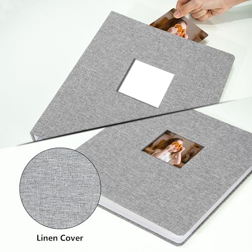 Vienrose Self Adhesive Photo Album 3 Ring Binder 40 Sheets 80 Pages Grey - color: Grey, size: 40 Sheets/80 Pages