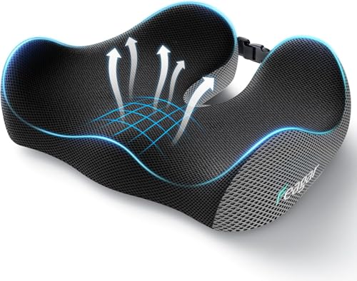 Seat Cushion - Memory Foam Ergonomic Seat Cushion -for Long Sitting - color: Gray