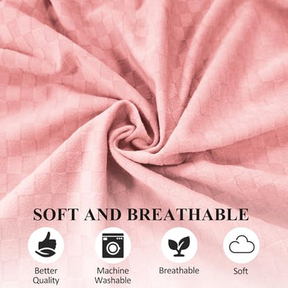 Bed Wedge Pillow for Side Sleeping Foam Filled Body Positioning - color: Light Pink