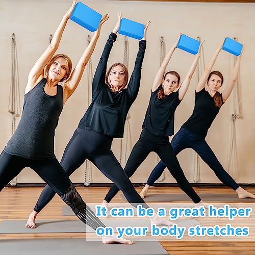 Honoson 20 Pcs Foam Yoga Blocks Bulk 9x6x3'' High Density - color: Dark Blue