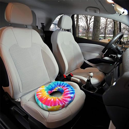Donut Pillow Seat Cushion for Tailbone Pain Relief Hemorrhoids - color: Colorful