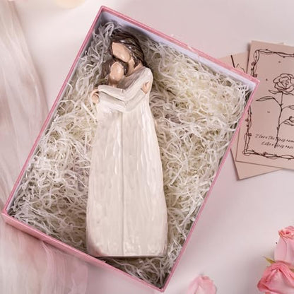 Mother and Daughter Figurines, Gifts for Mom, 9.8" H - style: Hugging Mom Daughter