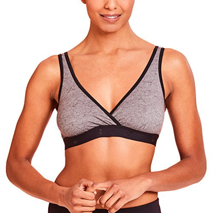 La Leche League International Womens Bralette - color: Black Jacquard, size: X-Large