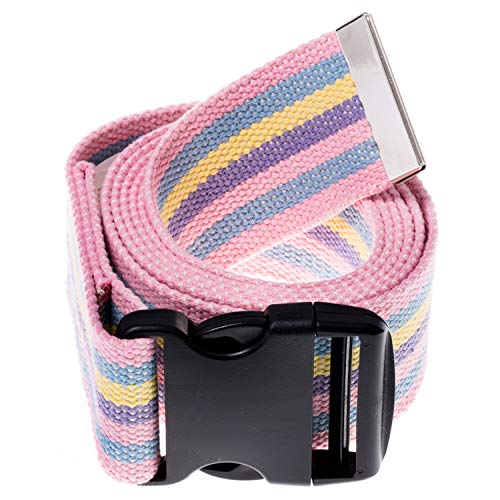 COW&COW Gait Belt 72inch - Transfer and Walking Assistance with Quick Release Buckle for Caregiver Nurse Therapist 2 inches(Rainbow) - color: Rainbow, size: 72 Inch (Pack of 1)