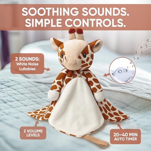 Love By Emi Baby Lovey Sound Machine - Lullaby & White Noise - Giraffe - color: Brown