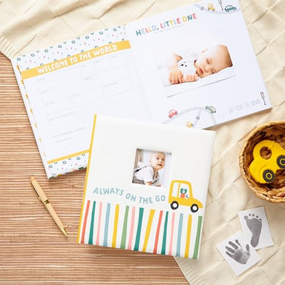 C.R. Gibson Baby Keepsake Memory Book, 9.5" x 10", Always on the Go - style: Always on the Go