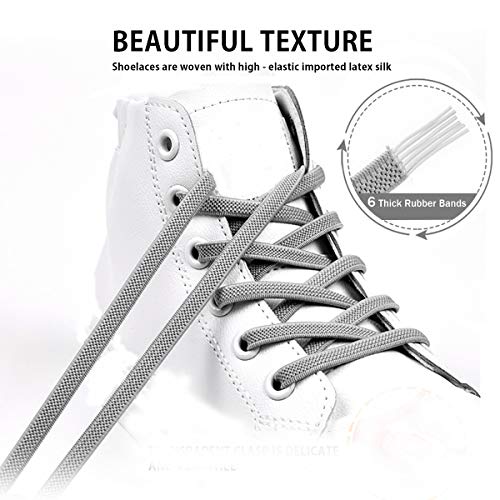 anan520 Tieless Elastic Shoe Laces, No Tie Shoelaces for Kids/Adults - color: Blue