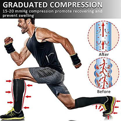 Ailaka Medical 15-20 mmHg Zipper Compression Socks Women Men - color: Black, size: Large/X-Large (1 Pair)