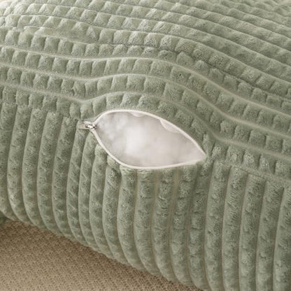 Reading Pillow with Arms for Bed Sitting,Green Flannel - color: Green, size: Large(19")