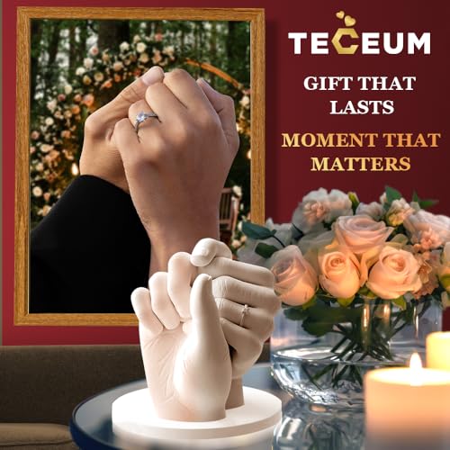 TECEUM Hand Casting Kit – Unique Gift for Couples, Family, Babies & Adults