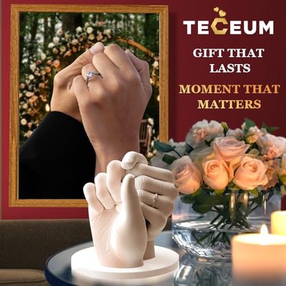 TECEUM Hand Casting Kit – Unique Gift for Couples, Family, Babies & Adults