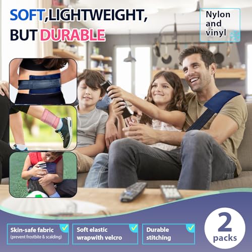 Ice Packs for Injuries Reusable, 3-Piece Set Soft Cold Gel - color: 3pcs-pink