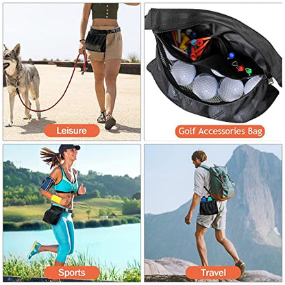 Tennis & Pickleball Ball Holder Waist Pouch for Practice, Training & Drills