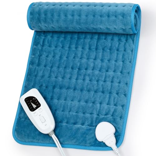 Heating Pad,Electric Heating Pads,Heating Pad for Back,Blue,24x12 Inch - color: Blue, size: 24x12 Inch