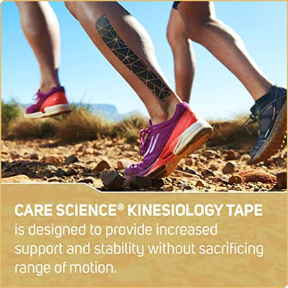 Care Science Copper Infused Kinesiology Tape, 40 Precut Strips, 2 Rolls - color: Copper Infused Precut