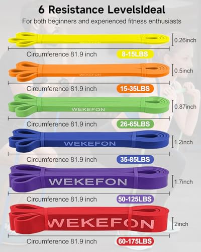 Resistance Bands Set, Pull Up Assist Bands - Stretch Resistance Band - Mobility Band Powerlifting Exercise Bands for Resistance Training, Physical Therapy, Home Workouts - color: Orange