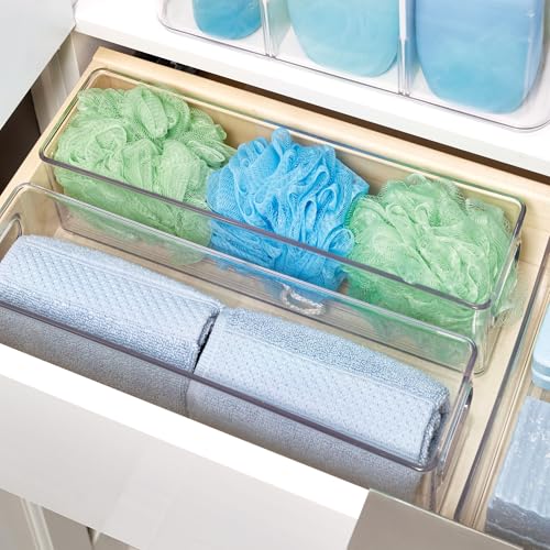 InterDesign Refrigerator and Freezer Storage Container – Deep Organizer Bin for Kitchen, Clear - style: Pack of 1