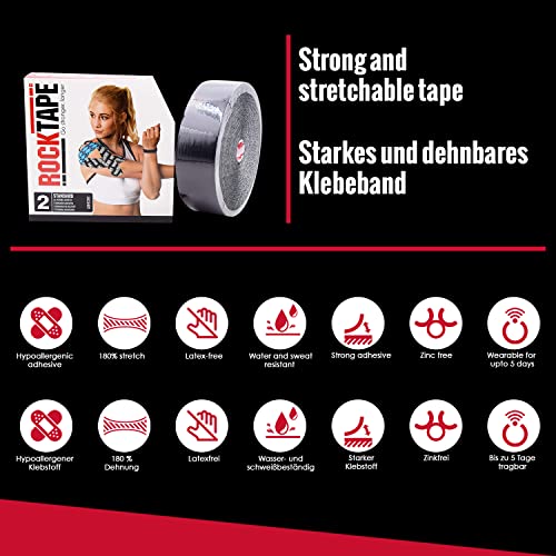 RockTape Uncut Bulk Kinesiology Tape, Continuous Roll (Packaging May Vary) - color: Beige, style: EXTRA STICKY