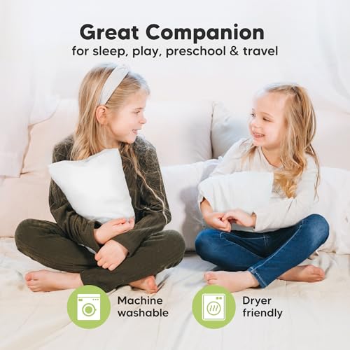 Mini Toddler Pillow with Pillowcase, 9x13 My Dreamy Pillow (Soft White) - color: Soft White, size: Mini 9x13
