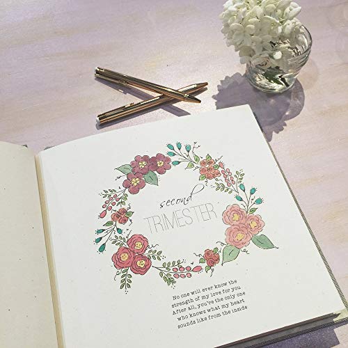 Pregnancy Journal, Diary and Planner for Expecting Mothers. Grey Stripe. Beautiful and Unique Gift for Moms
