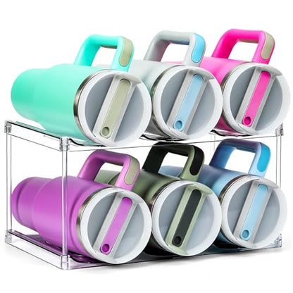 Premium Water Bottle Organizer for Stanley 40OZ & Various Bottles, Tumblers - size: 2 Tier for 6