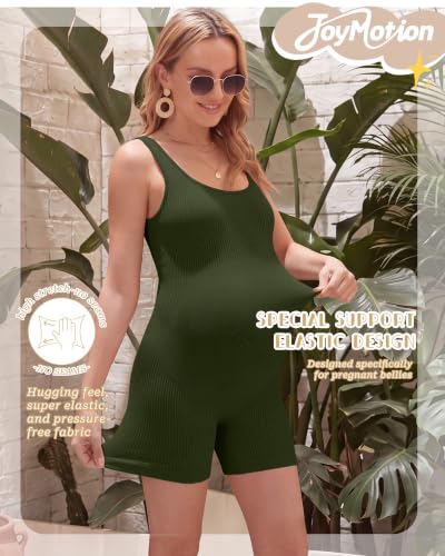 3 Pack Maternity Bodysuits - color: Army Green, Apricot, Black, size: Small