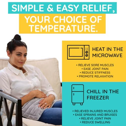 Microwavable Heating Pad Solutions Buddy - Moist Heating Pad - style: Microwavable Buddy with Lavender Aroma