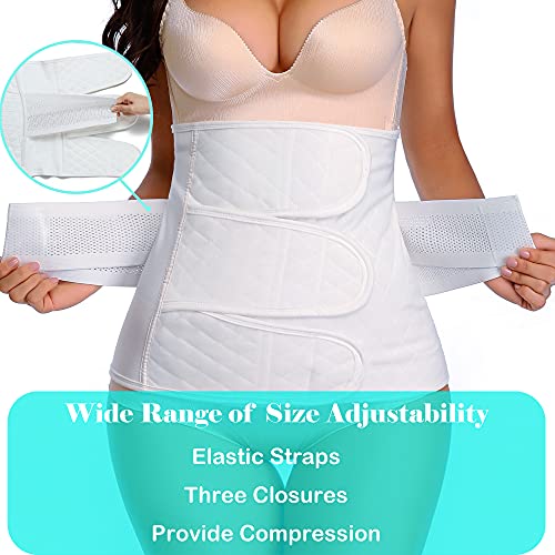 Post Belly Band Postpartum Recovery Belt Girdle Belly Binder, Cotton - size: Large