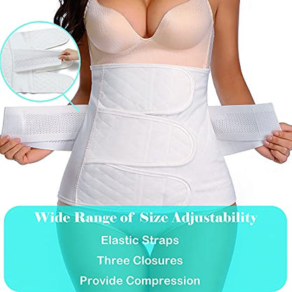 Post Belly Band Postpartum Recovery Belt Girdle Belly Binder, Cotton - size: X-Large