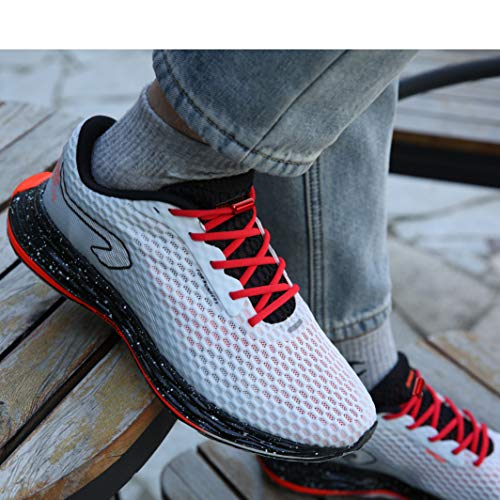 anan520 Elastic No Tie Shoe Laces For Adults,Kids,Elderly,System With Elastic Shoe Laces(2 Pairs) - color: 02-red